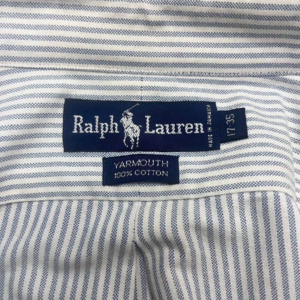 Ralph Lauren Yarmouth Oxford Shirt Mens XL Preppy Business Classic Quiet Luxury